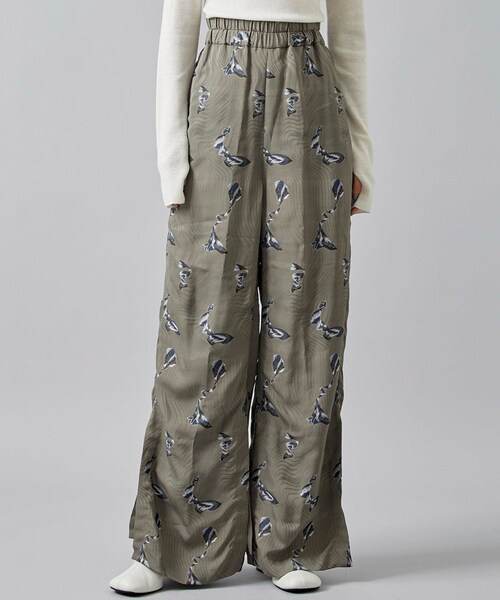 Lautashi（ラウタシー）の「Jacquard easy pants（その他パンツ・メンズ・BLK/BGE/TAN・1/2）」の2枚目の写真