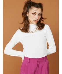 EVRIS | ハイネックリブトップス(Tシャツ/カットソー)