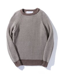 WHITE MOUNTAINEERING | ROUND NECK RIB STITCH KNIT NVY(その他)