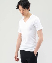 TAKEO KIKUCHI（タケオキクチ）の「【MADE IN JAPAN】ベーシック半袖VネックTシャツ（その他・メンズ）」