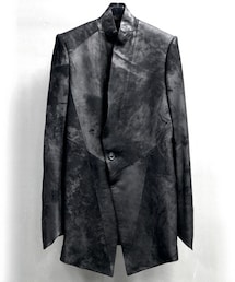 希少 JULIUS ユリウス テーラードジャケット　04AW シワ加工 ネイビー 希少 JULIUS ユリウス テーラードジャケット 04AW シワ加工 ネイビー