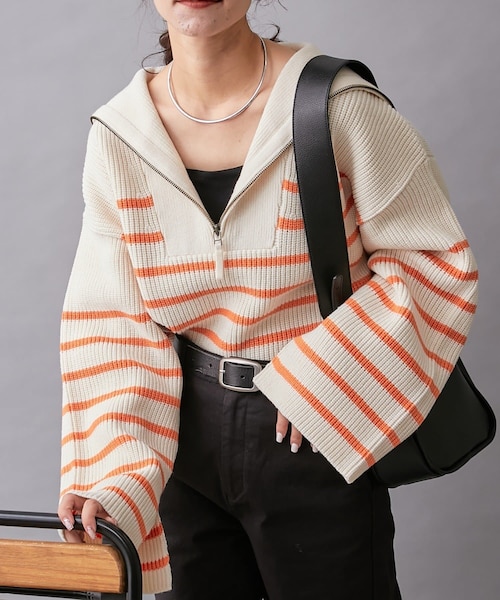 【美品】Sunfan 7分丈ショートジョン　オーダー品 ショート丈テーラードジャケット軽アウター[品番：AGCW0004236