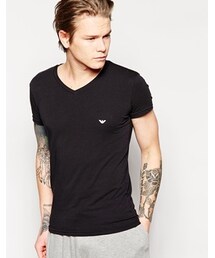 EMPORIO ARMANI | Emporio Armani Basic Logo T-Shirt - Black(Tシャツ/カットソー)