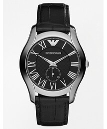 EMPORIO ARMANI | Emporio Armani Valente Leather Strap Watch AR1703 - Black(アナログ腕時計)