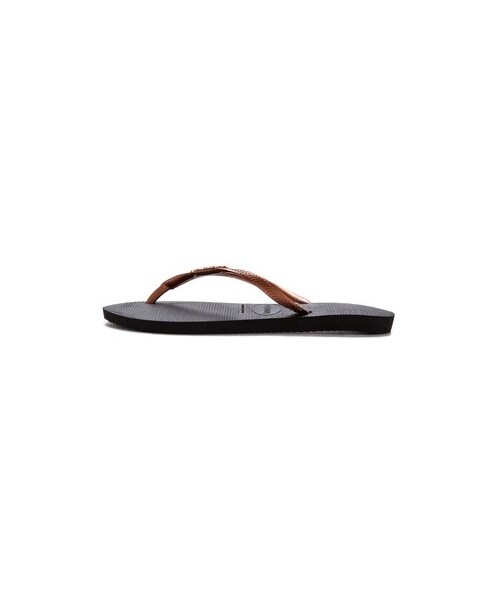 havaianas（ハワイアナス）の「Havaianas Slim Logo Metallic Flip Flops（サンダル・レディース・Beige/Black/Copper・35/36/41/42/37/38/39/40）」の7枚目の写真