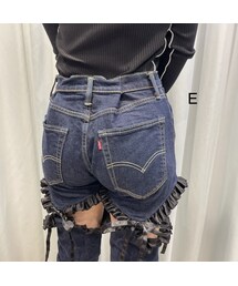 lillilly リルリリー　カットアウトリメイクデニムパンツ lilLilly（リルリリー）の「【数量限定】カットアウトリメイク