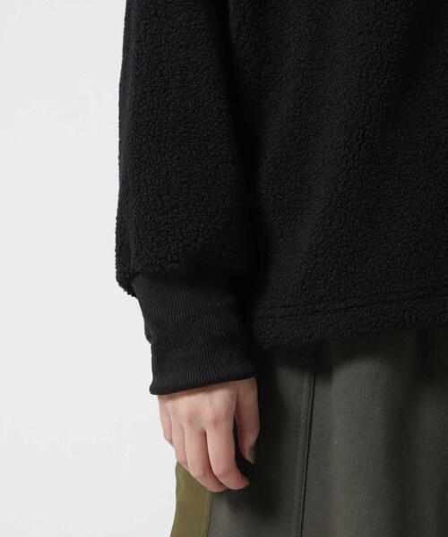 AVIREX（アヴィレックス）の「ハーフジップ エンブロイダリー トップス / L-L/S HALF ZIP EMBROIDERY TOPS（トップス・ブラック/オフホワイト/キャメル・F）」の11枚目の写真