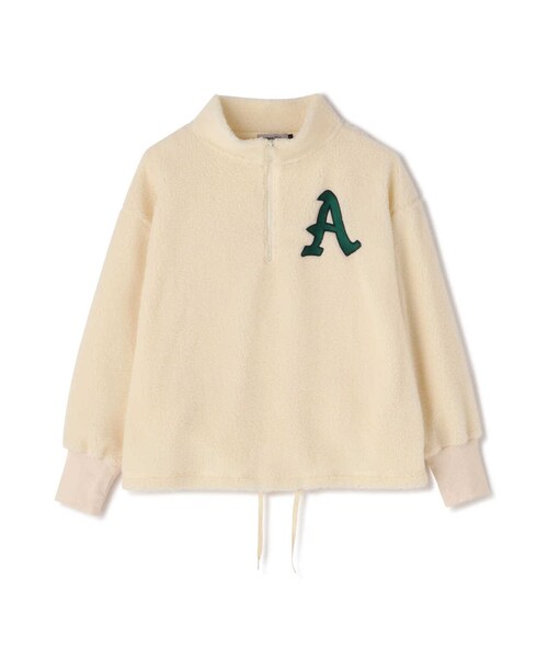 AVIREX（アヴィレックス）の「ハーフジップ エンブロイダリー トップス / L-L/S HALF ZIP EMBROIDERY TOPS（トップス・ブラック/オフホワイト/キャメル・F）」の17枚目の写真