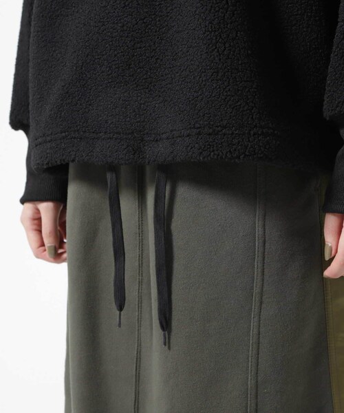 AVIREX（アヴィレックス）の「ハーフジップ エンブロイダリー トップス / L-L/S HALF ZIP EMBROIDERY TOPS（トップス・ブラック/オフホワイト/キャメル・F）」の12枚目の写真