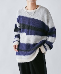 Lui's | グラデーションボーダーニット(ニット/セーター)