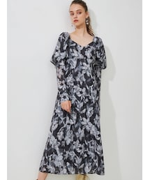 MERCURYDUO | ジャカードフラワーパワショルカシュクールワンピース(ワンピース)