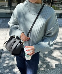 Chez toi | ステッチ×ライン編地切替プルオーバー(ニット/セーター)