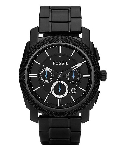 FOSSIL（フォッシル）の「Fossil 'Machine' Chronograph Bracelet Watch（アナログ腕時計・メンズ・Black）」の2枚目の写真