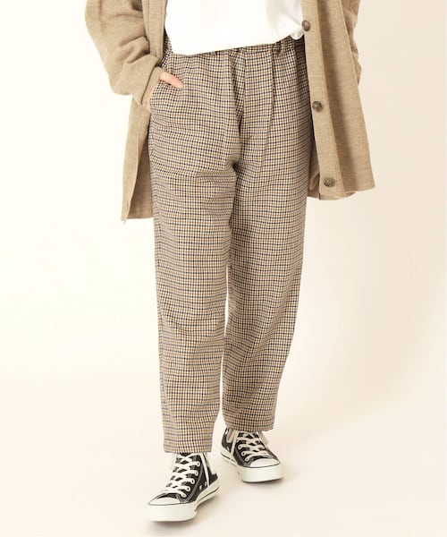 【新品未使用】ジャーナルスタンダードラックス|サキソニーチェック サルエルパンツ JOURNAL STANDARD LUXE（ジャーナルスタンダード ラックス）の