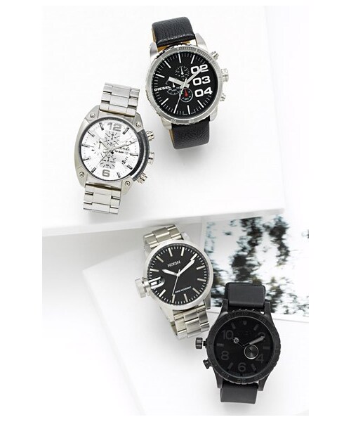 NIXON（ニクソン）の「Nixon 'The 51-30 PU' Rubber Band Watch（アナログ腕時計・メンズ・Black/ Lum）」の2枚目の写真