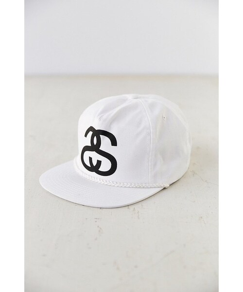 STUSSY(ステューシー)の「Stussy Big Link Snapback Hat(帽子・メンズ・WHITE・ONE SIZE)」の1枚目の写真