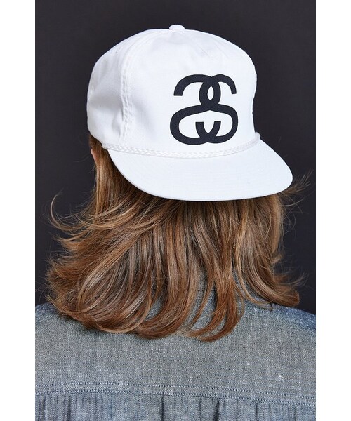STUSSY(ステューシー)の「Stussy Big Link Snapback Hat(帽子・メンズ・WHITE・ONE SIZE)」の6枚目の写真