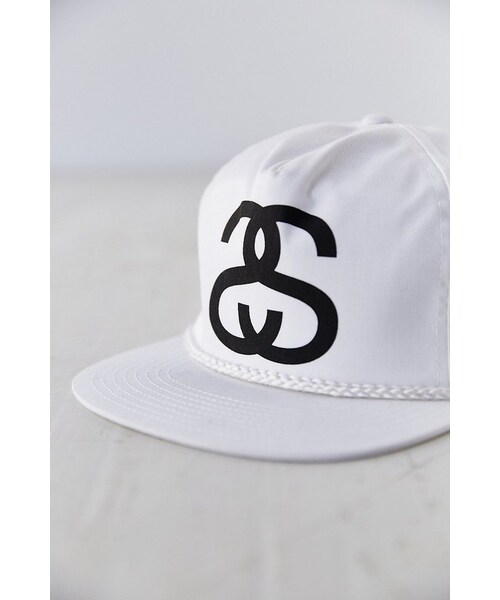 STUSSY(ステューシー)の「Stussy Big Link Snapback Hat(帽子・メンズ・WHITE・ONE SIZE)」の4枚目の写真