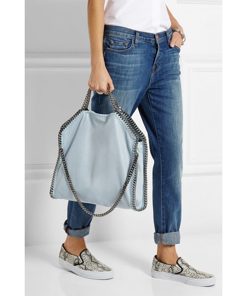 STELLA McCARTNEY（ステラマッカートニー）の「Stella McCartney The Falabella faux brushed-leather shoulder bag（ハンドバッグ・レディース・Blue）」の5枚目の写真