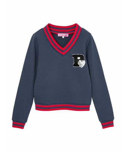 トップス STONE  Prism Stone（プリズムストーン）の「スポーティVネックカットソー