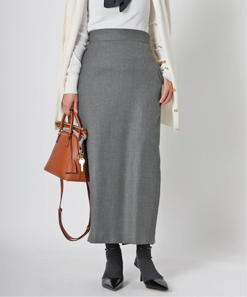 Deuxieme Classe Diner B タイトスカート　グレー 追加DINER RIB タイトスカート（スカート）｜Deuxieme Classe