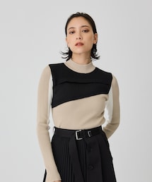 UNITED TOKYO カーブブロックニット ユナイテッドトウキョウ 長袖