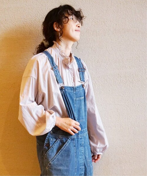 journal standard luxe コットンローン フリルパフブラウス