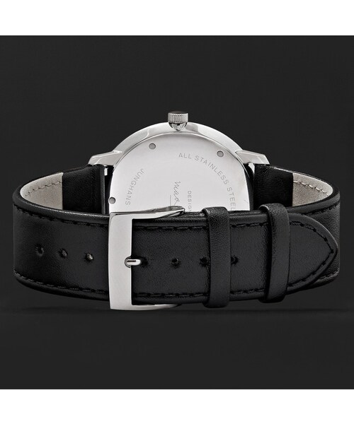 Junghans(ユンハンス)の「Junghans Max Bill Stainless Steel and Leather Automatic Watch(アナログ腕時計・メンズ・Black・One Size)」の8枚目の写真