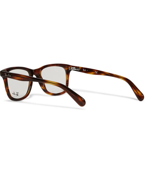 Ray-Ban（レイバン）の「Ray-Ban Original Wayfarer Square-Frame Acetate Optical Glasses（メガネ・メンズ・Tortoiseshell・One Size）」の6枚目の写真
