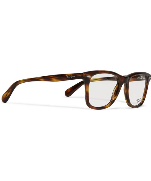Ray-Ban（レイバン）の「Ray-Ban Original Wayfarer Square-Frame Acetate Optical Glasses（メガネ・メンズ・Tortoiseshell・One Size）」の4枚目の写真