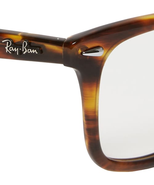 Ray-Ban（レイバン）の「Ray-Ban Original Wayfarer Square-Frame Acetate Optical Glasses（メガネ・メンズ・Tortoiseshell・One Size）」の3枚目の写真