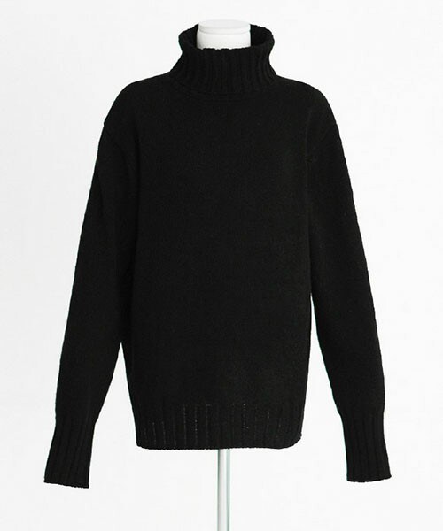 DHOLIC（ディーホリック）の「*ABUE FITS*タートルニット（ニット/セーター・レディース・オートミール/ワイン/ネイビー/ブラック/グレー・free）」の2枚目の写真