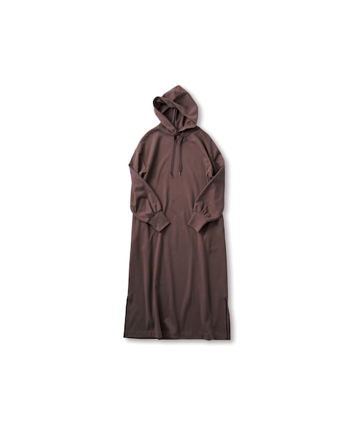 Sunny clouds（サニークラウズ）の「サニークラウズ kazumiさんのゆるすぎないワンピース〈レディース〉（レディースファッション > ワンピース・チュニック > ワンピース・レディース・ブラウン・（身幅66/総丈122cm）/（身幅59/総丈120cm）/（身幅62/総丈120cm）/（身幅59/総丈126cm）/（身幅56/総丈120cm）/（身幅56/総丈114cm）/（身幅56/総丈126cm））」の2枚目の写真