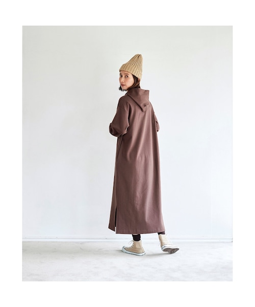 Sunny clouds（サニークラウズ）の「サニークラウズ kazumiさんのゆるすぎないワンピース〈レディース〉（レディースファッション > ワンピース・チュニック > ワンピース・レディース・ブラウン・（身幅66/総丈122cm）/（身幅59/総丈120cm）/（身幅62/総丈120cm）/（身幅59/総丈126cm）/（身幅56/総丈120cm）/（身幅56/総丈114cm）/（身幅56/総丈126cm））」の6枚目の写真