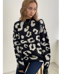 EMODA | フラフィーレオパードニット(ニット/セーター)