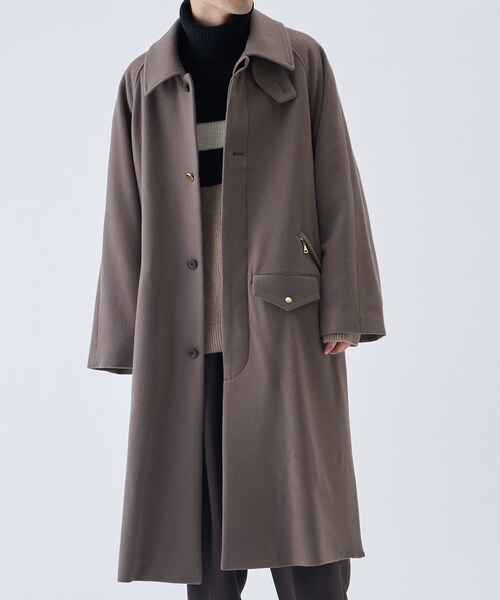 Lamb Wool Melton Balmacaan Riders Coat