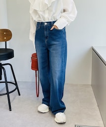 un dix cors（アンディコール）の「《予約》【楽な履き心地】リラックスセミワイドデニム（デニムパンツ）」