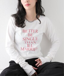 Oriens JOURNAL STANDARD（オリエンス ジャーナルスタンダード）の「Lettered Long Tee：レタードロングT（トップス）」