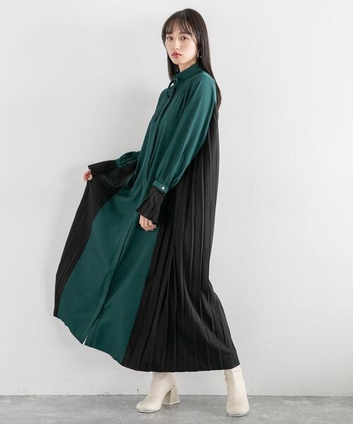 HARE（ハレ）の「サイドプリーツハイネックワンピース（）」 - WEAR