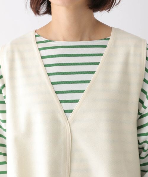 LEPSIM(レプシィム)の「Vネックプルオーバーベスト(トップス・レディース・キナリ08/モカ53・FREE SIZE)」の12枚目の写真