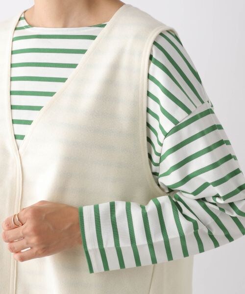 LEPSIM(レプシィム)の「Vネックプルオーバーベスト(トップス・レディース・キナリ08/モカ53・FREE SIZE)」の13枚目の写真