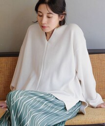 LEPSIM | 7ゲージホイップライクVネックニットプルオーバー(トップス)