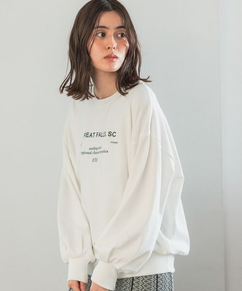 LEPSIM(レプシィム)の「アソートロゴスウェット(トップス・レディース・オフホワイト05/グレー12/ボルドー35/ネイビー89・FREE SIZE)」の8枚目の写真