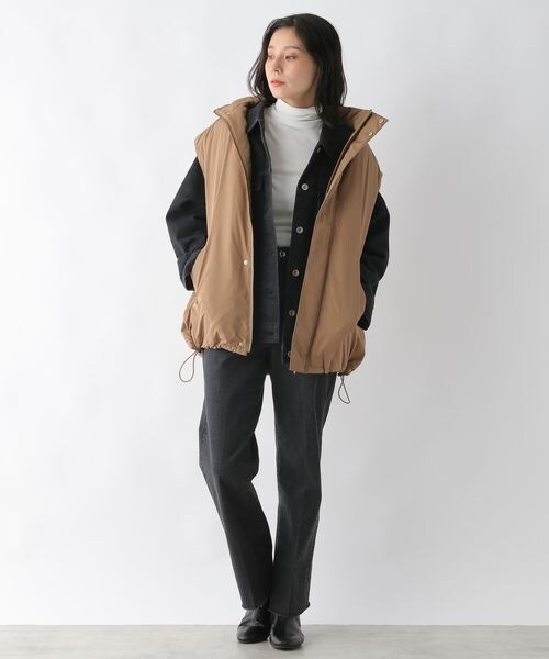 LEPSIM（レプシィム）の「フライスインナータートル（トップス・レディース・オフホワイト05/ブラック09/グレージュ13/キャメル53/グリーン73・FREE SIZE）」の8枚目の写真