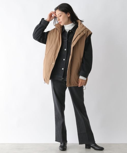 LEPSIM（レプシィム）の「フライスインナータートル（トップス・レディース・オフホワイト05/ブラック09/グレージュ13/キャメル53/グリーン73・FREE SIZE）」の9枚目の写真