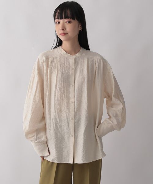 LOWRYS FARM（ローリーズファーム）の「ボウタイブラウス（トップス・レディース・アイボリー08/グレー18/ブルー85・F）」の12枚目の写真