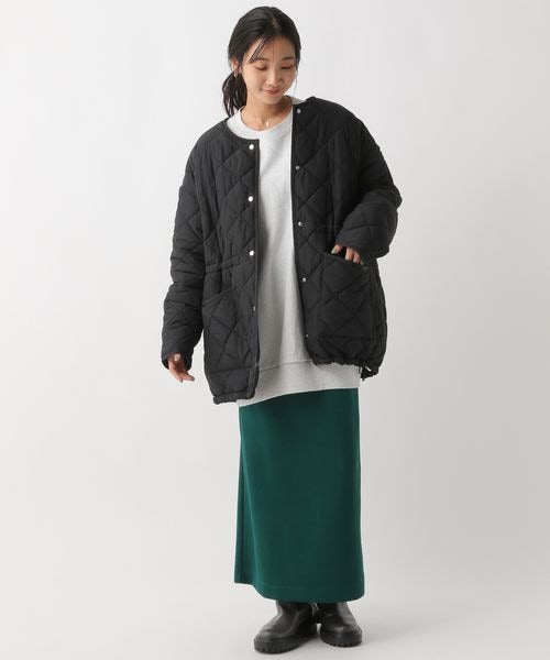 A part by（アパートバイ）の「キルティングノーカラージャケット/WEB