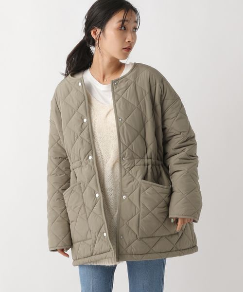 A part by（アパートバイ）の「キルティングノーカラージャケット/WEB
