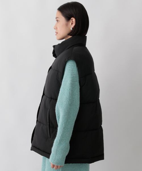 LOWRYS FARM（ローリーズファーム）の「エアサーマルスタンドベスト（ジャケット/アウター・レディース・アイボリー08/ブラック09・F）」の10枚目の写真