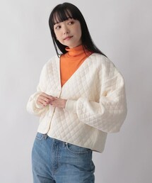 LOWRYS FARM | キルトカーディガン(トップス)